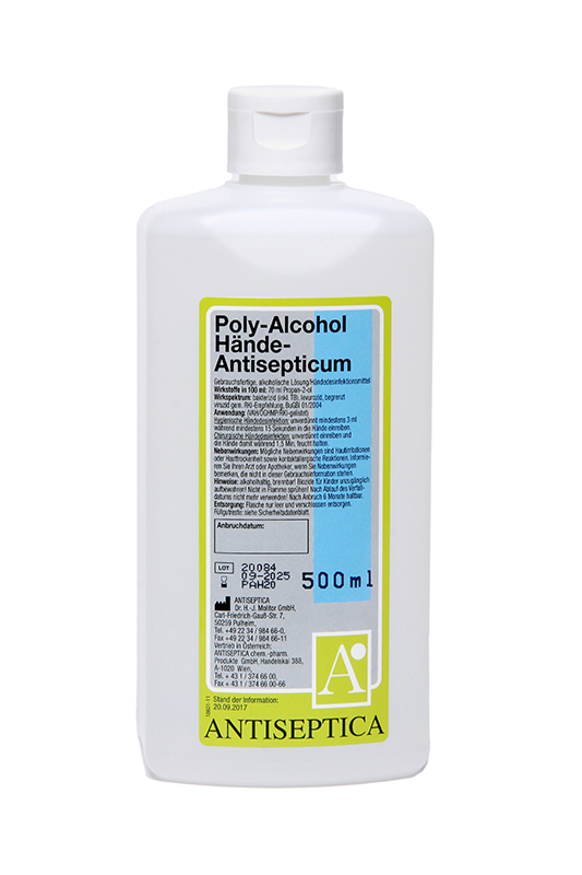 Poly Alcohol Hände - Antisepticum 500ml